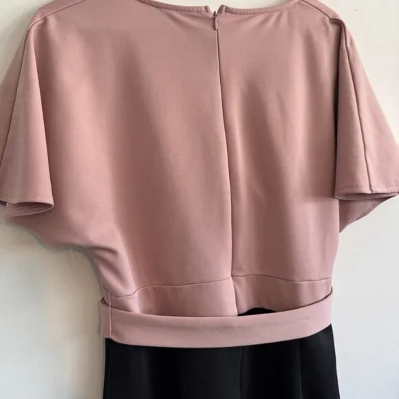 Pretty! Grace Karin Faux-Wrap Dress — Soft Pink (Size L) - Picture 6 of 6